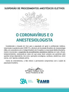 Suspensão de procedimentos eletivos