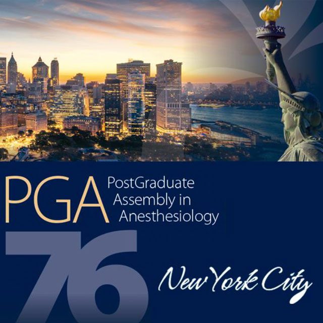76° PGA - PostGraduate Assembly in Anesthesiology - 2022