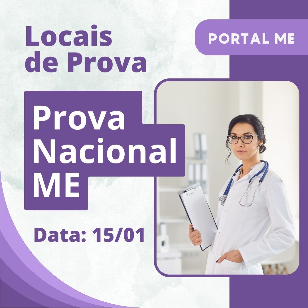 Locais da Prova Nacional ME