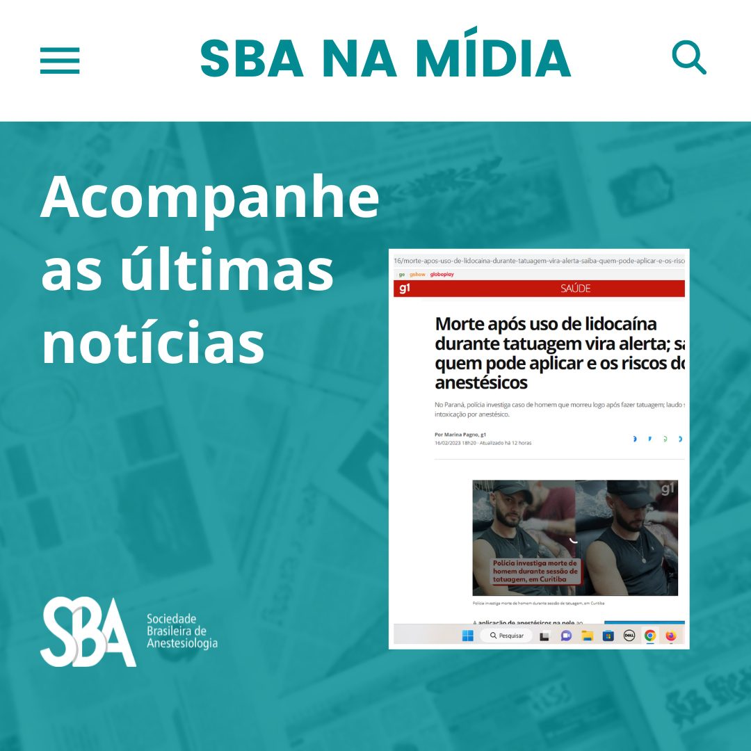 Matéria com fala do Dr. Diego sobre uso da Lidocaína no G1