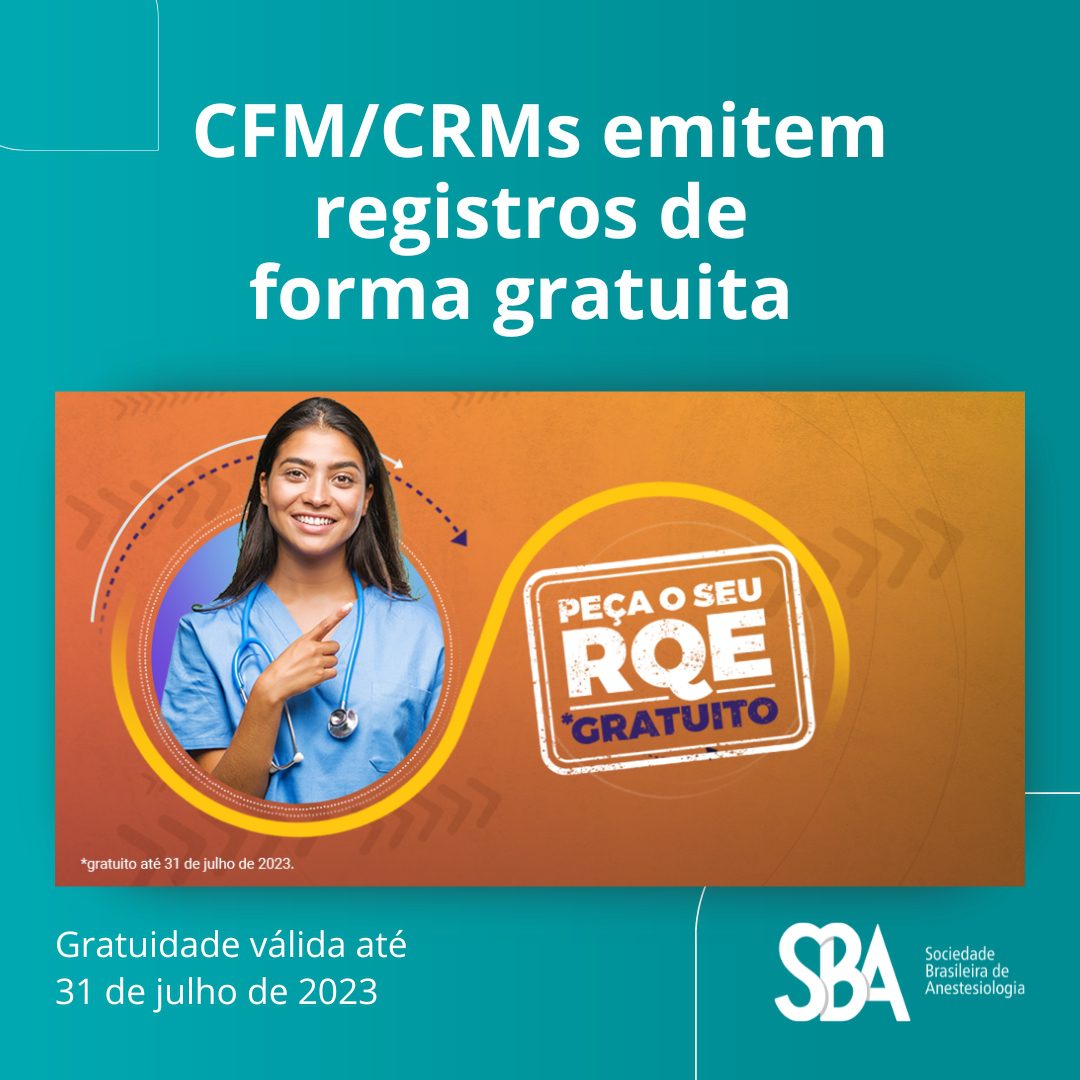 CFM/CRMs emitem registros de forma gratuita por 5 meses