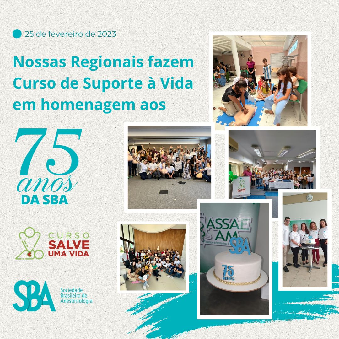 Evento promovido pelas Regionais da SBA em homenagem aos 75 anos