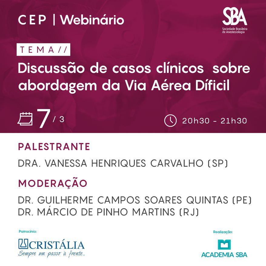 Webinário – CEP