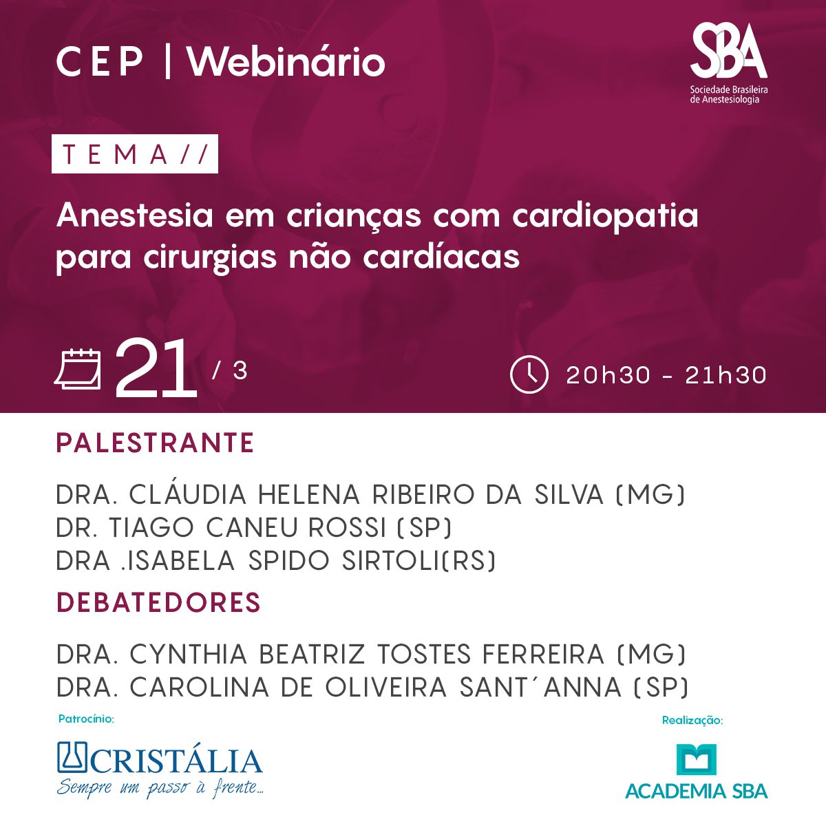 Webinário – CEP