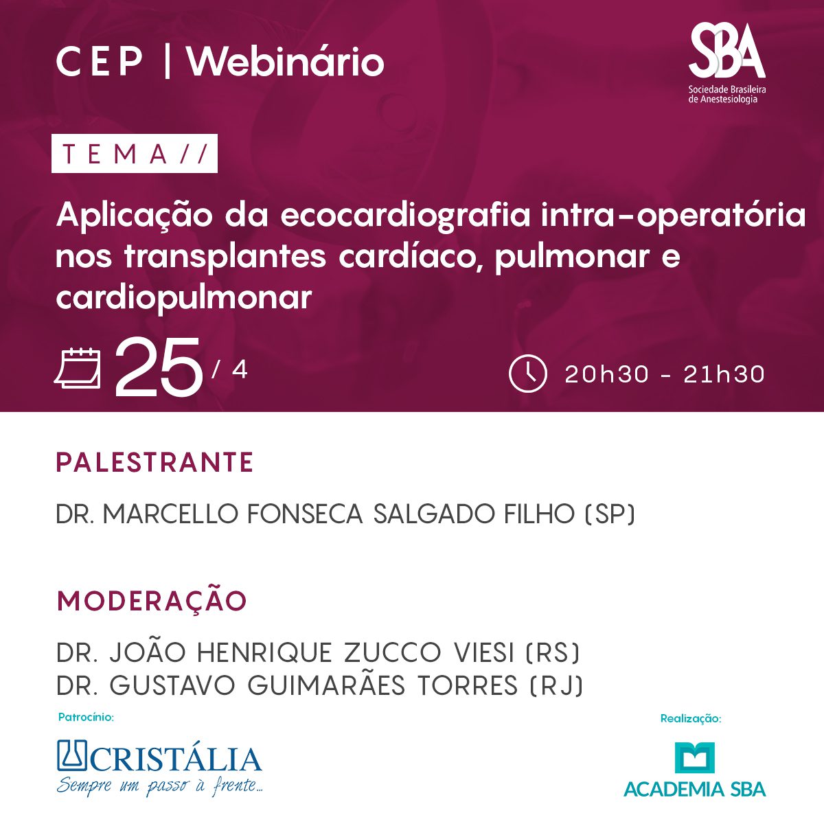 Webinário – CEP