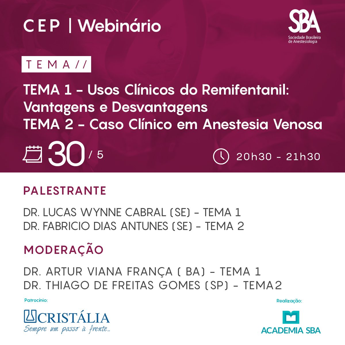 Webinário – CEP