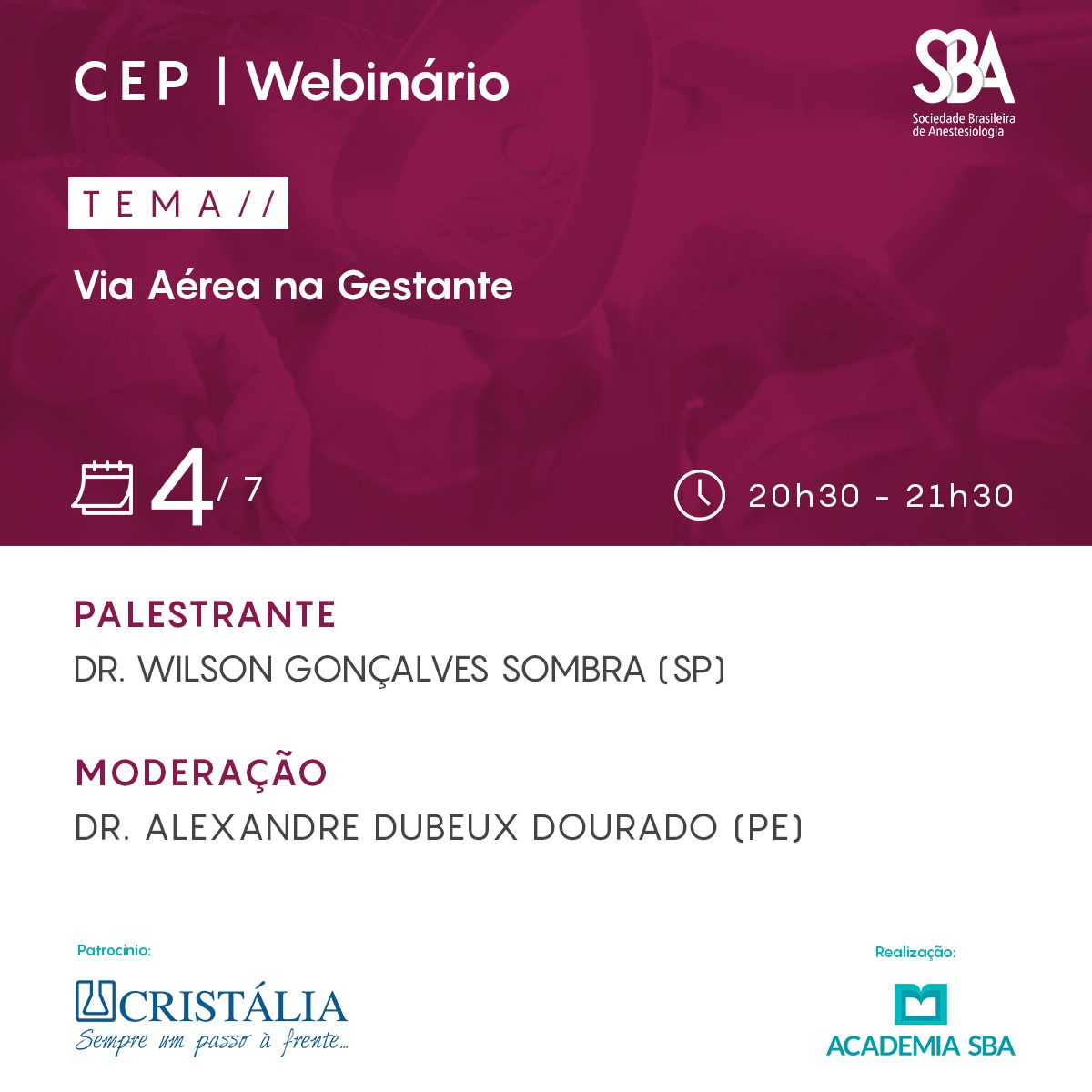 Webinário – CEP