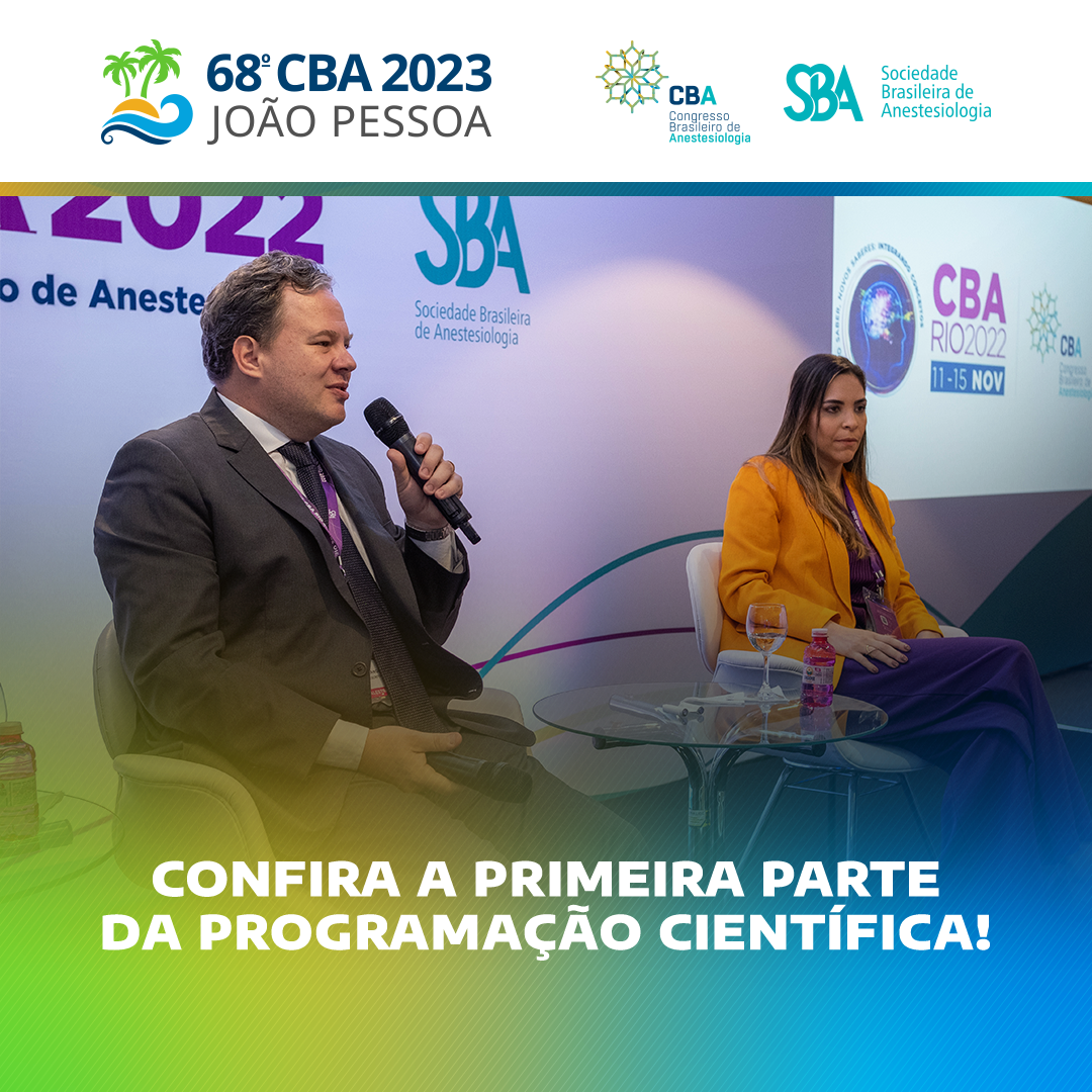 Conheça a programação científica preliminar do 68º CBA