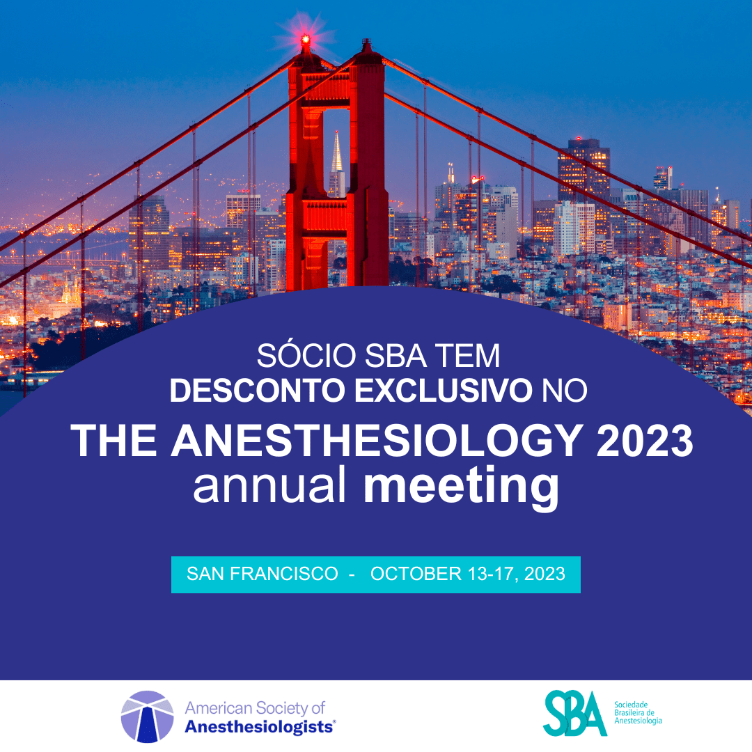 Sócio SBA tem desconto exclusivo no The Anesthesiology 2023