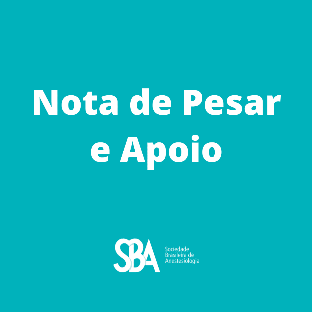Nota de pesar e apoio