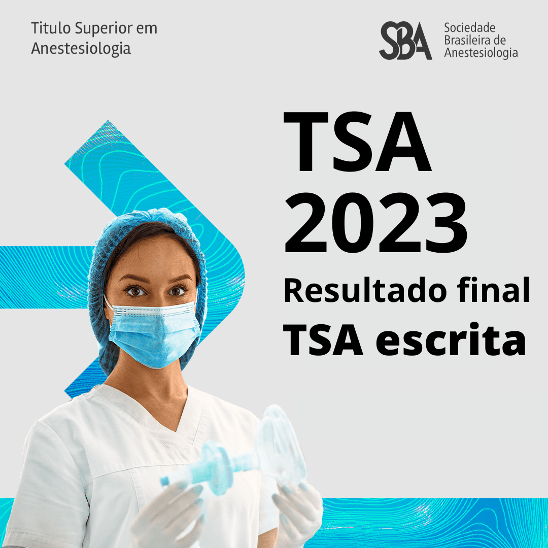 Resultado final da Prova TSA Escrita 1º semestre de 2023