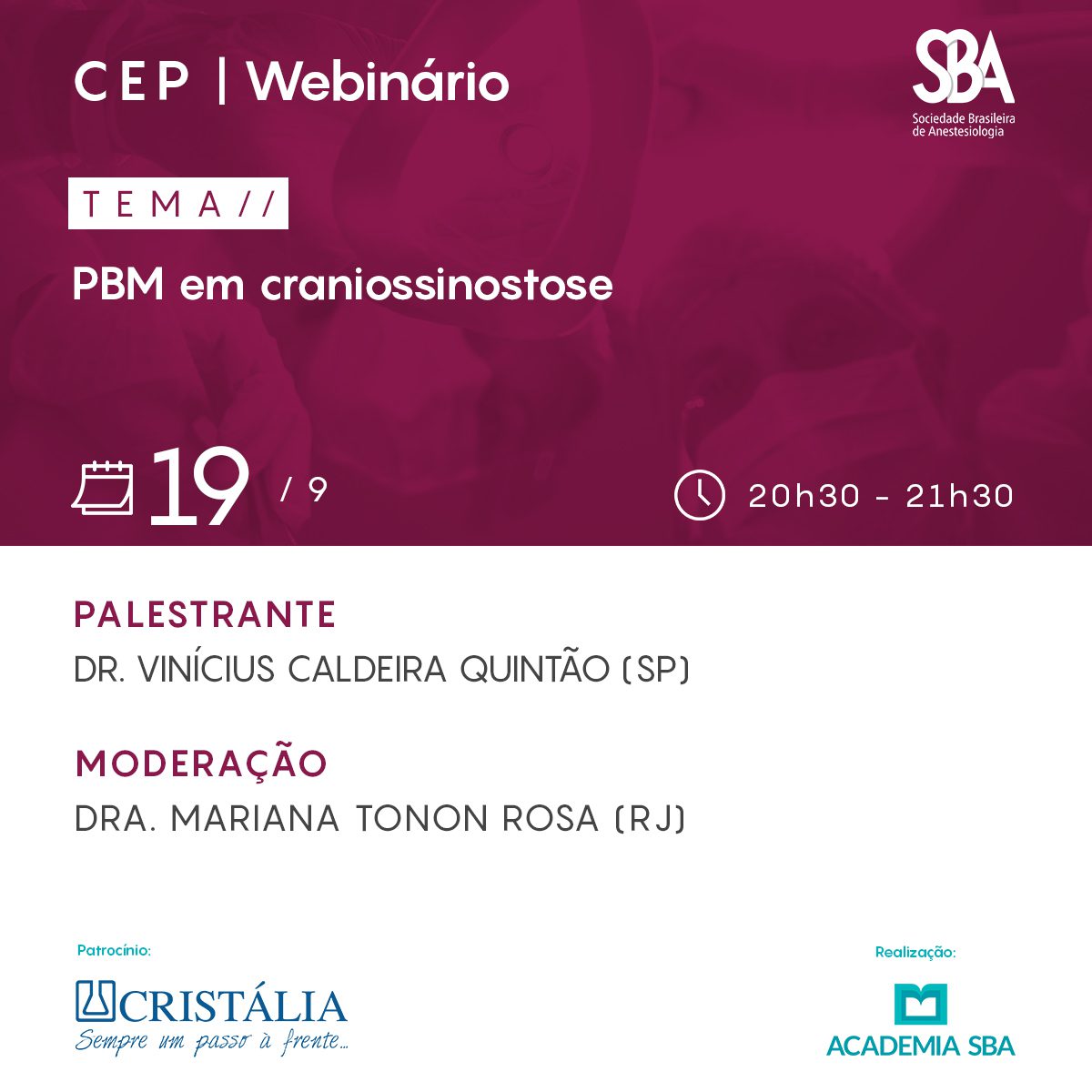 Webinário – CEP