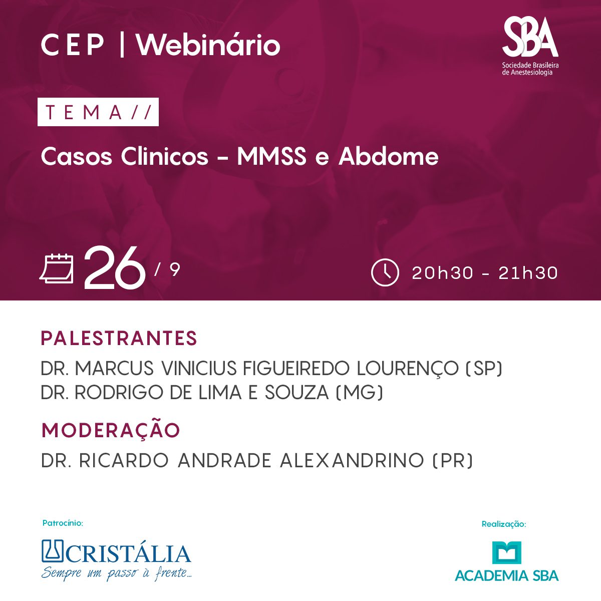 Webinário – CEP