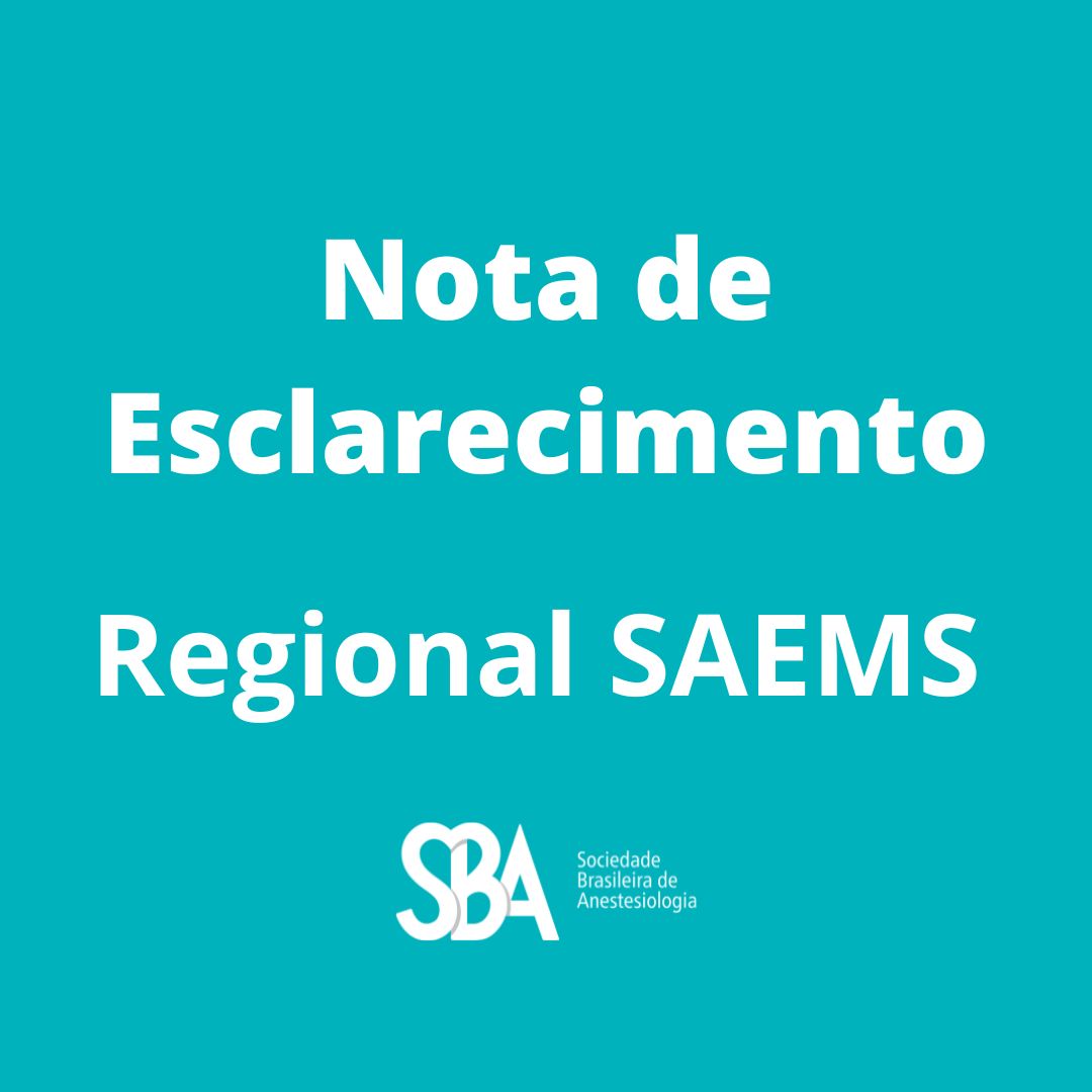 Nota de esclarecimento – Regional SAEMS