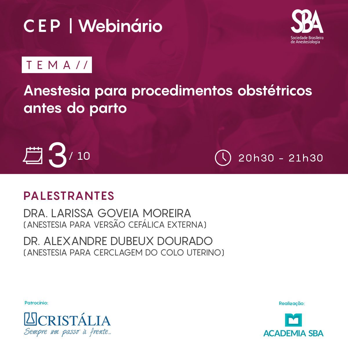 Webinário – CEP