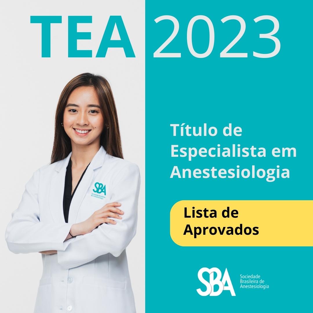 Lista de Aprovados – TEA