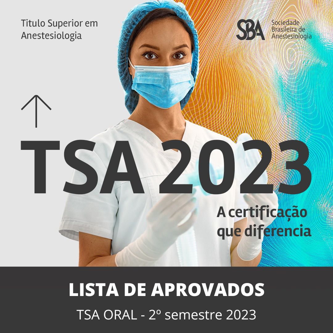 Aprovados na prova TSA Oral 2º semestre 2023: