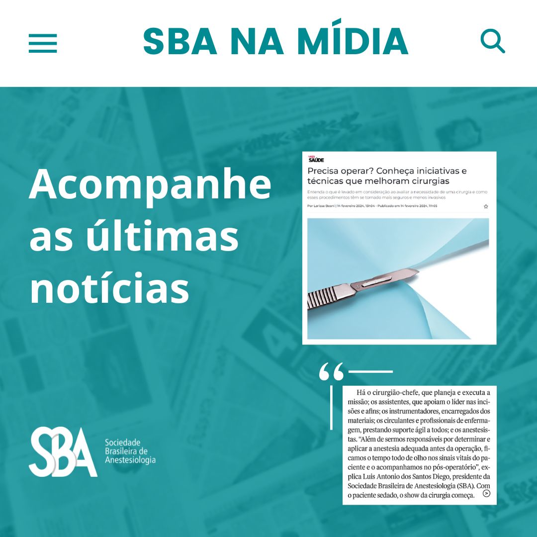 Confira a entrevista do presidente da SBA, Dr. Luís Antônio dos Santos Diego, para a revista Veja
