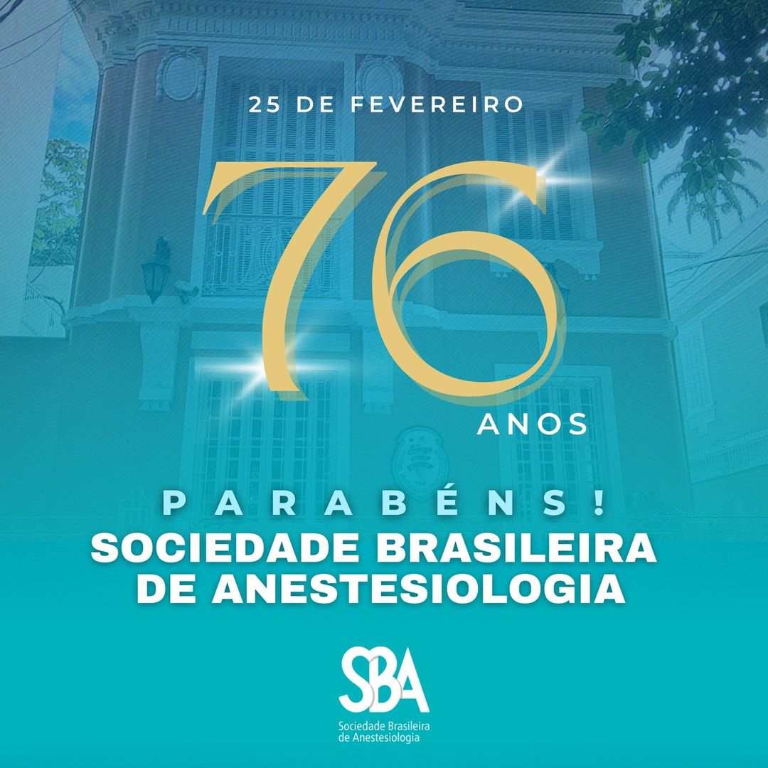 Parabéns! Sociedade Brasileira de Anestesiologia