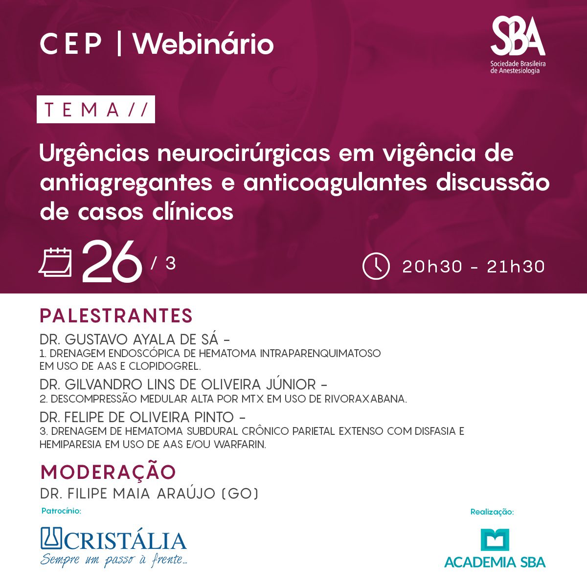 Webinário – CEP