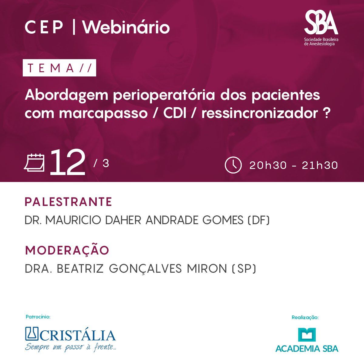 Webinário – CEP