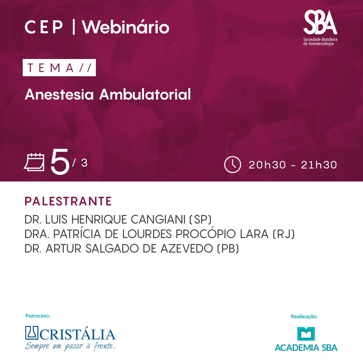 Webinário – CEP