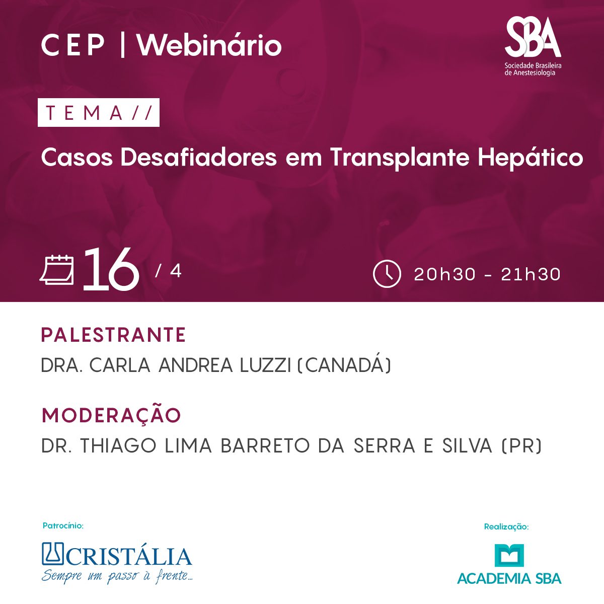 Webinário – CEP