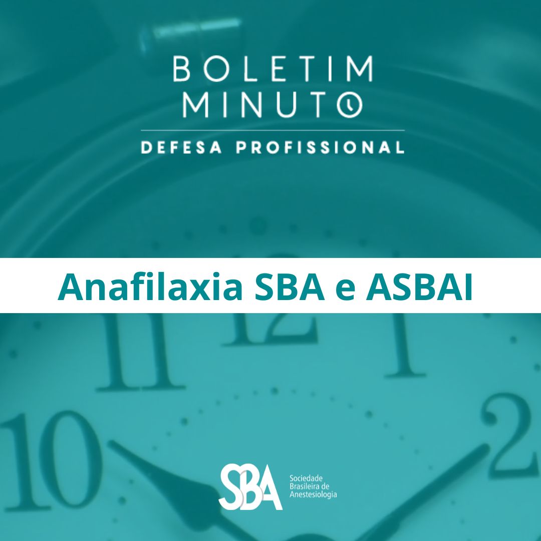 Boletim Minuto – Anafilaxia SBA e ASBAI