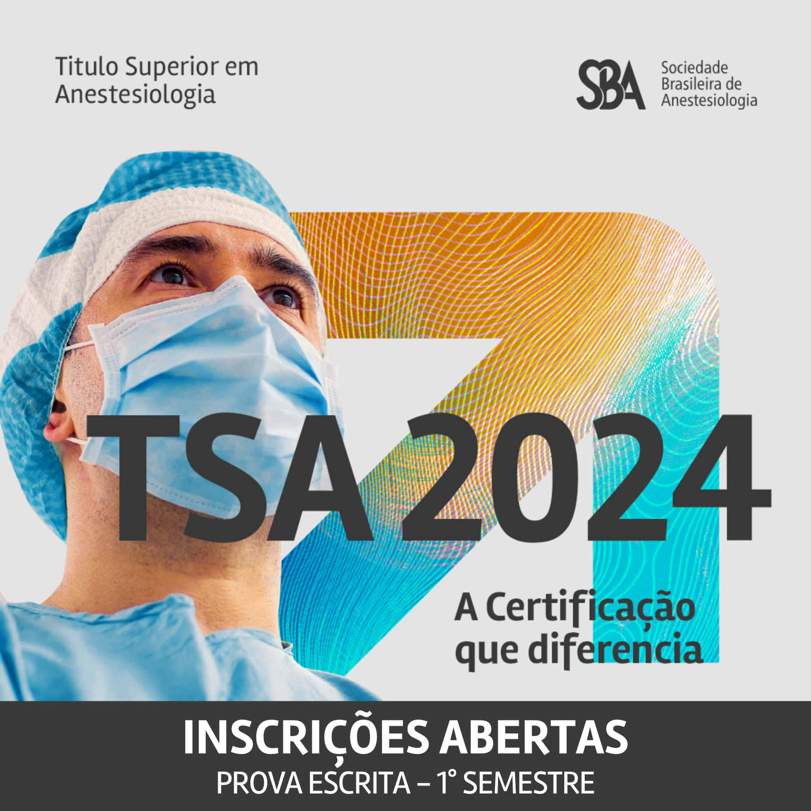 Inscrições abertas para a prova escrita do TSA – 1º semestre