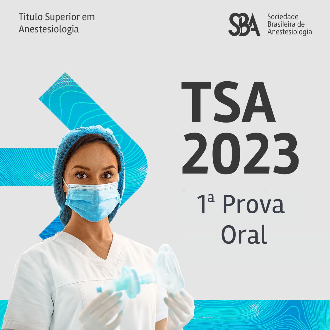 Realização da prova 1ª TSA ORAL