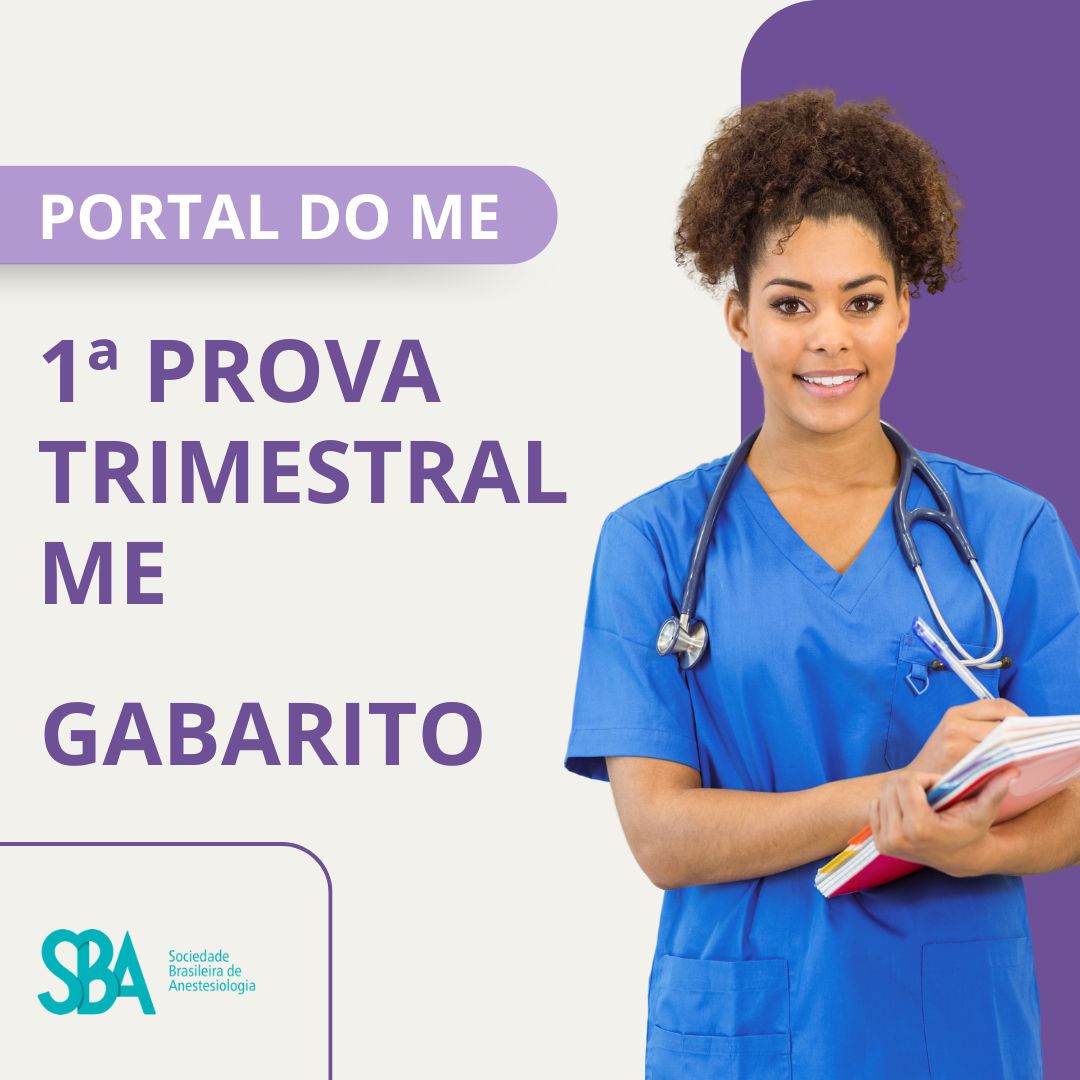 Gabarito – 1ª Prova Trimestral ME