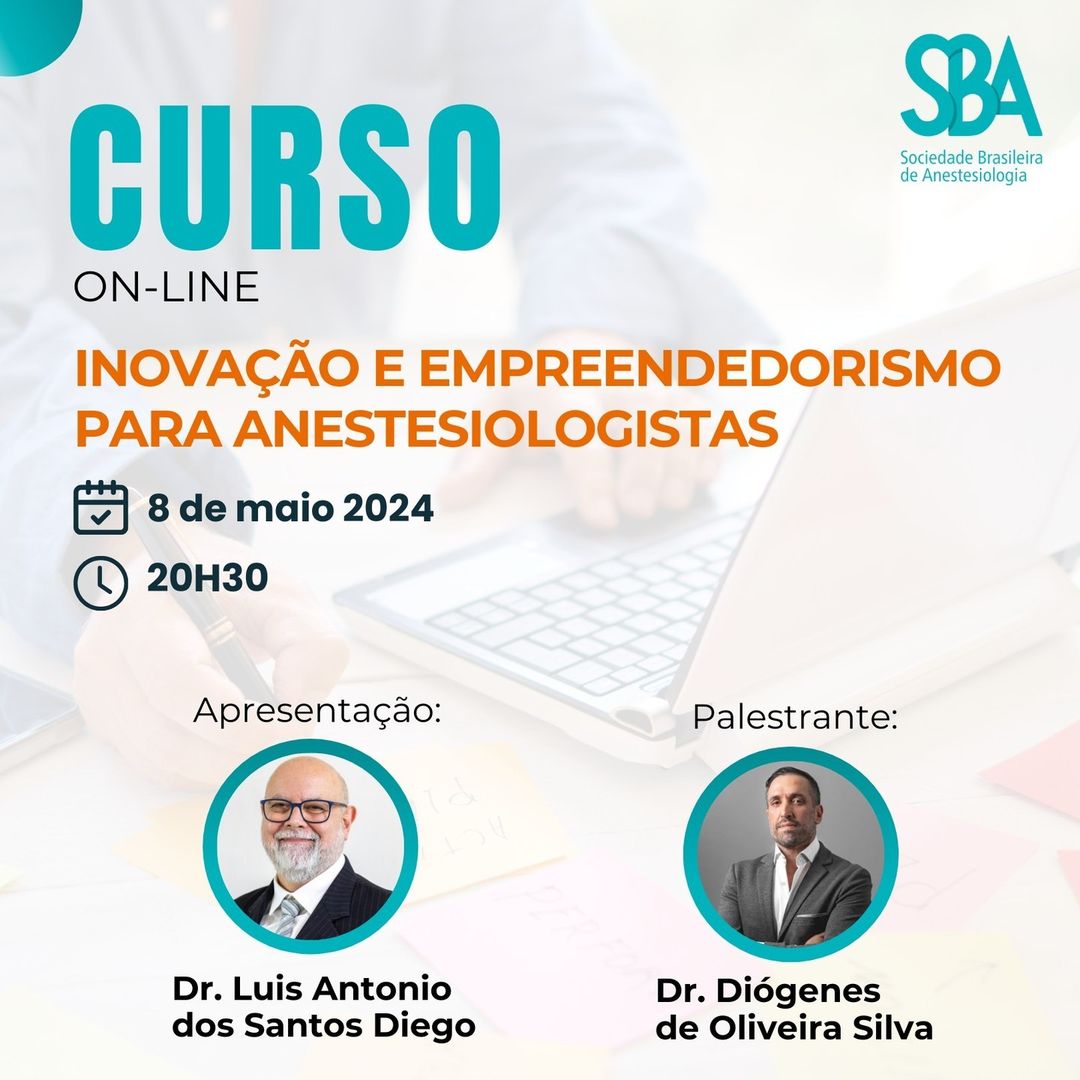 Curso on-line – Inovação e empreendedorismo para anestesiologistas