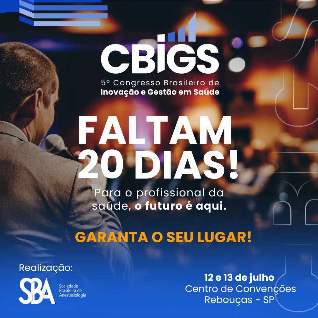 Faltam 20 dias para o 5º CBIGS!