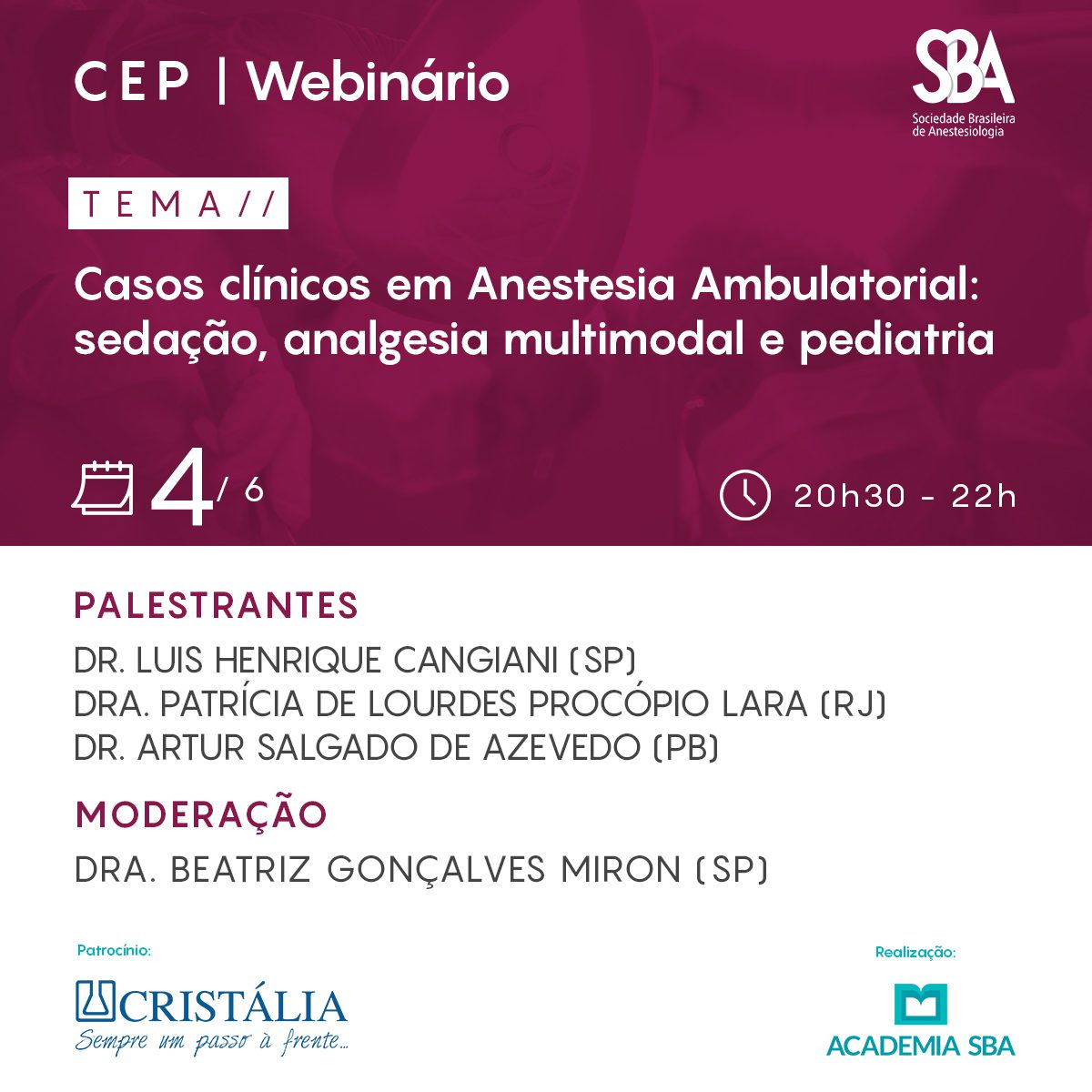 Webinário – CEP