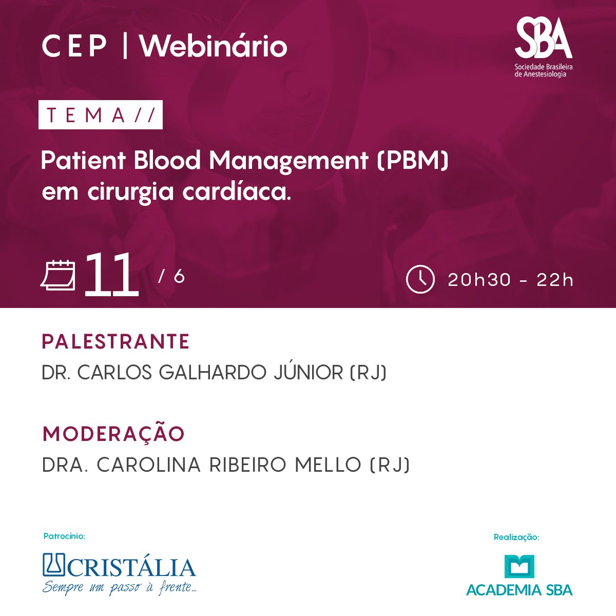 Webinário CEP