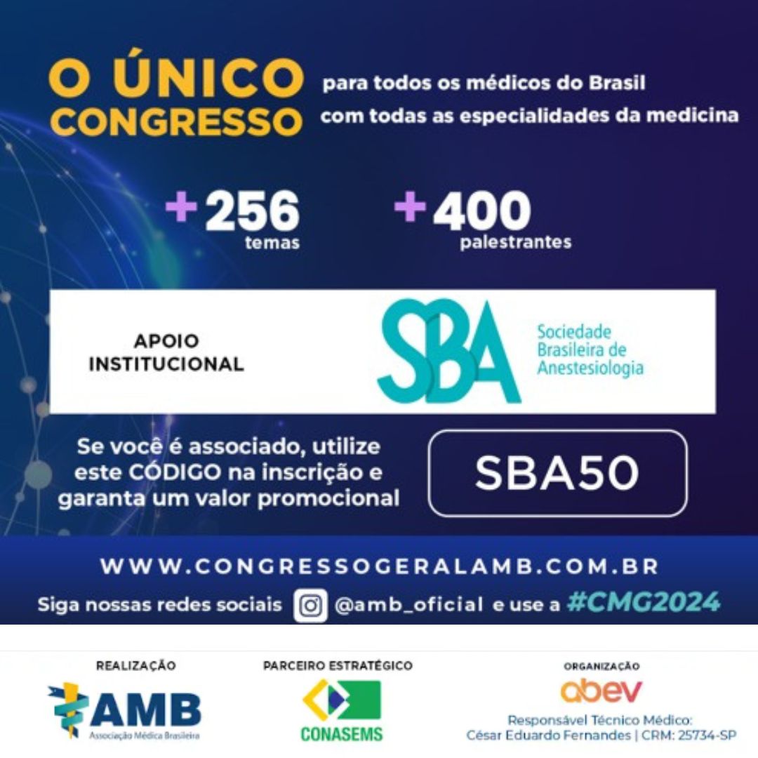 Presidente da SBA coordena mesa redonda no 2º Congresso de Medicina Geral da Associação Médica Brasileira (AMB)