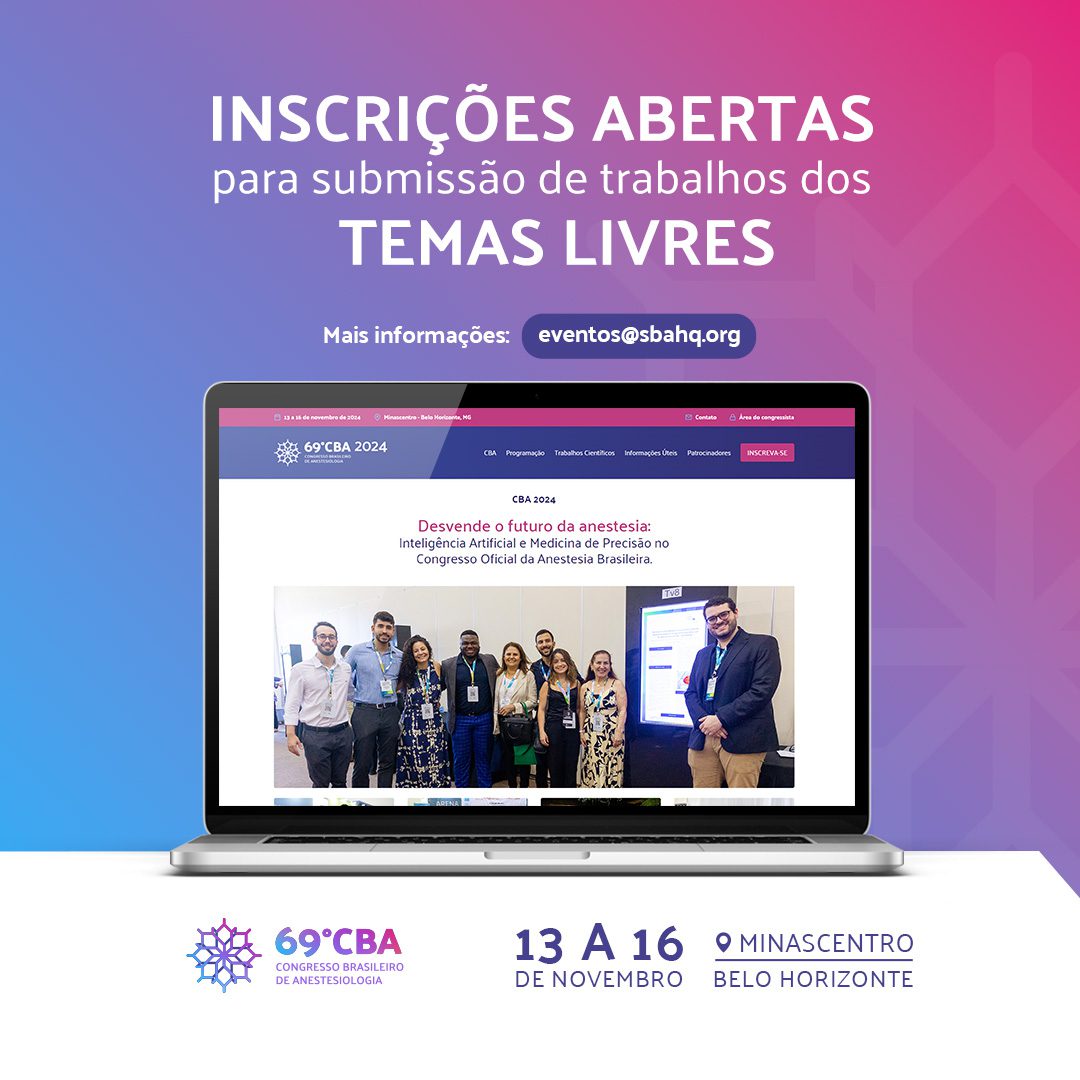 Inscrições abertas para submissão de trabalhos dos TEMAS LIVRES