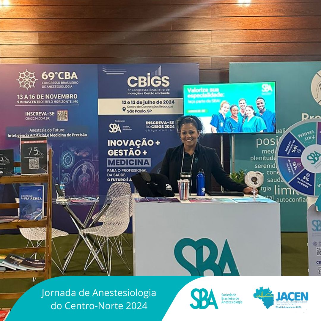 SBA presente na 1ª Jornada de Anestesiologia do Centro-Norte 2024