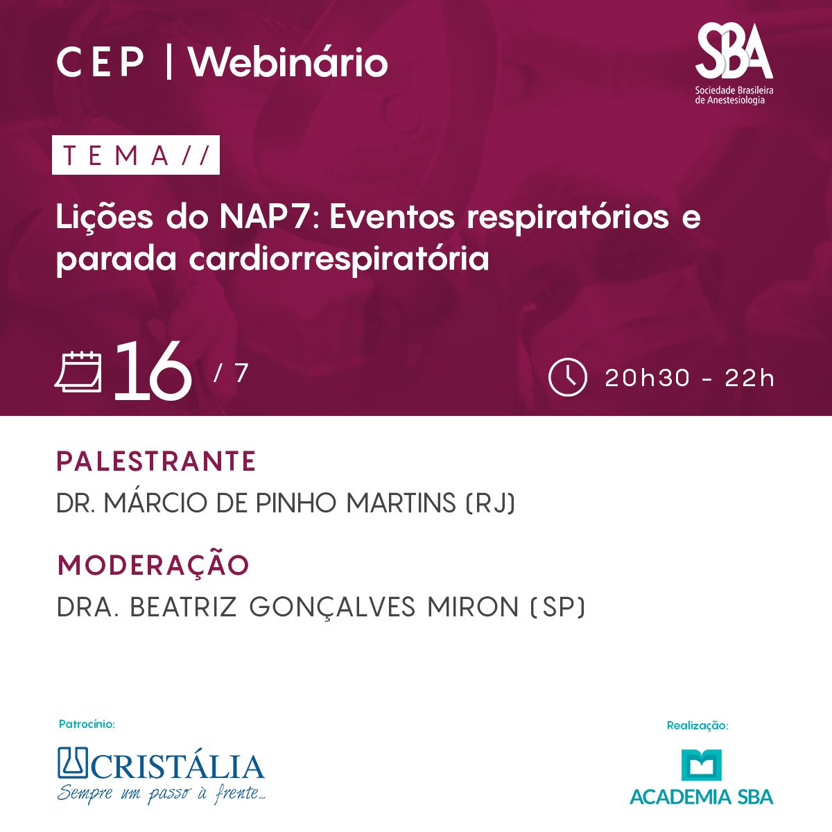 Webinário – CEP
