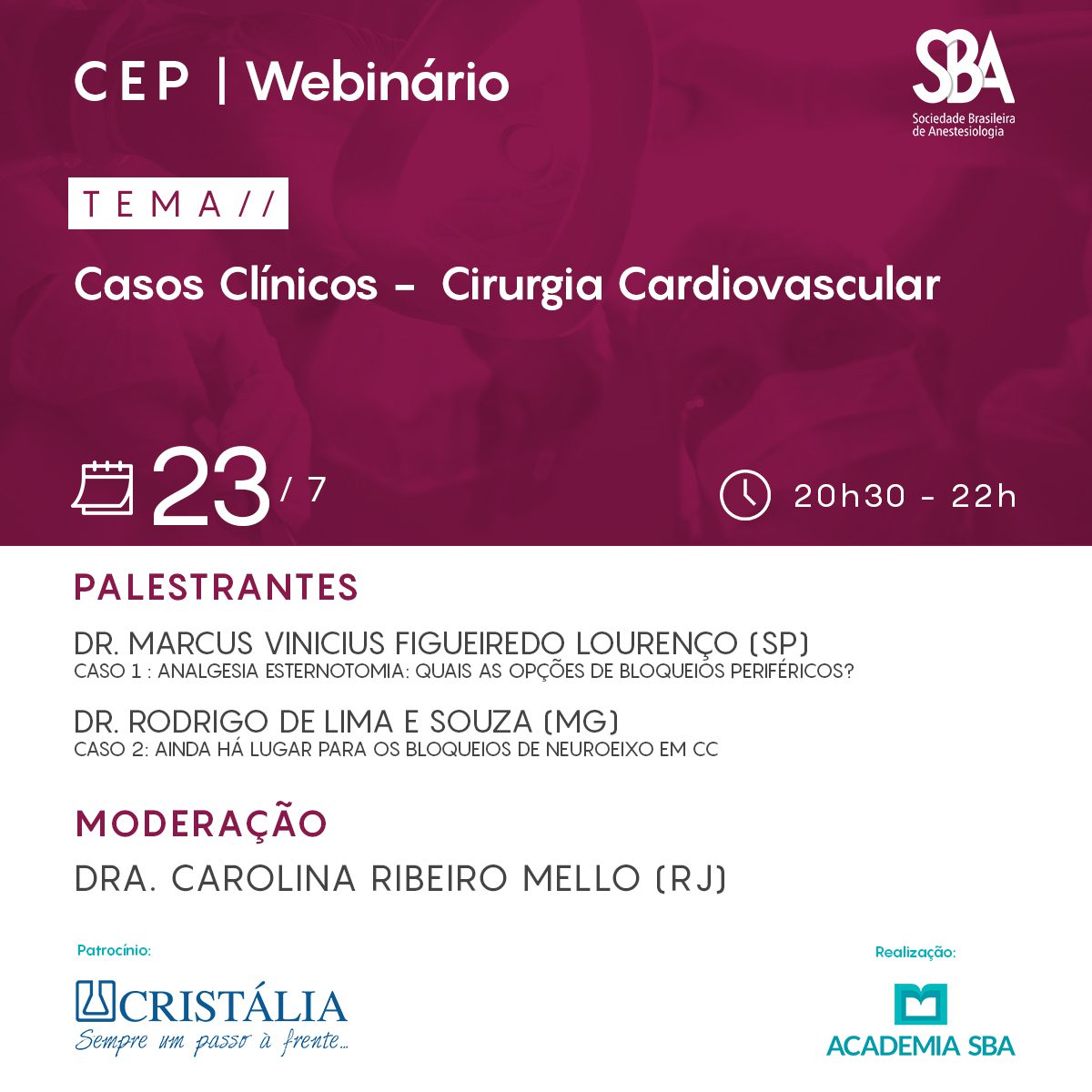 Webinário – CEP