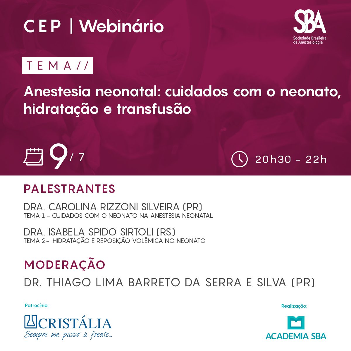Webinário – CEP
