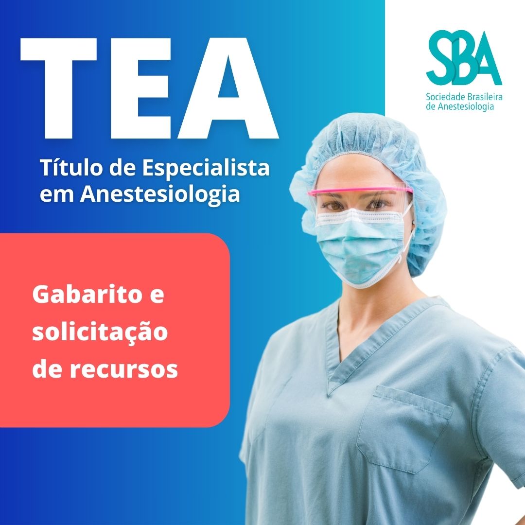 Gabarito e solicitação de recursos – TEA – 1ª fase 2024