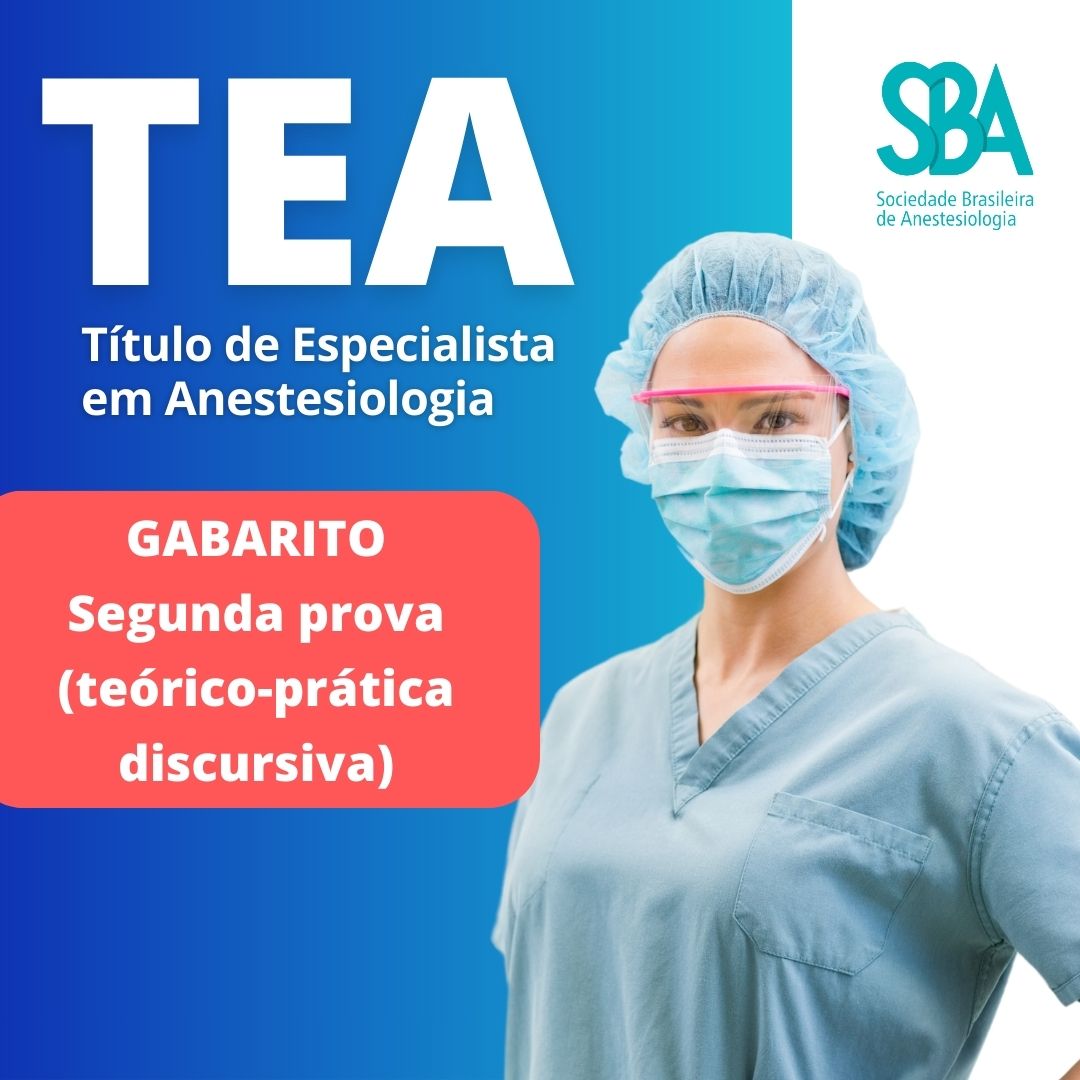 Gabarito – 2ª prova teórico-prática discursiva- TEA