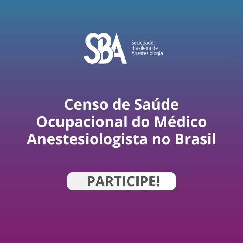 Comissão de Saúde Ocupacional lança pesquisa censitária para médicos anestesiologistas