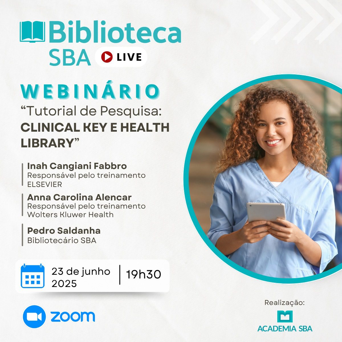 Webinário Especial da Biblioteca SBA
