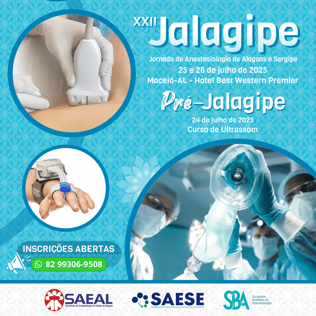 JALAGIPE 2025 – Jornada de Anestesiologia Alagoas e Sergipe